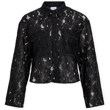 Vila Blusa Tonato Shirt - Black Beauty para mujer