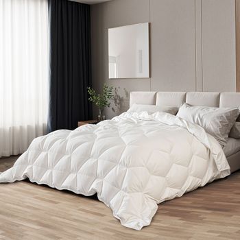 Edredón De Verano 135x200 Cm 150 G | Relleno Suave De Guata Soft | Edredón Acolchado De Microfibra Hipoalergénica Blanca