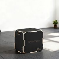 cajon pliometrico sportnow madera contrachapada61x51x41 cmnegro