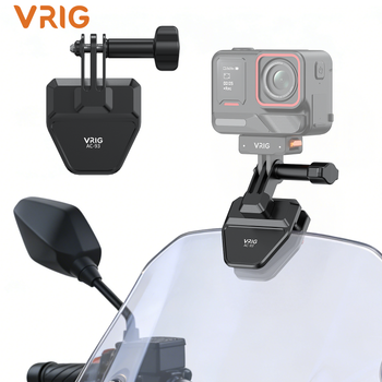 Clip de Parabrisas Estable para Motocicleta VRIG AC-93 para Insta360 X5, DJI Action 5 Pro, GoPro, DJI Pocket 3, Accesorios de Montaje para Cámaras de Acción