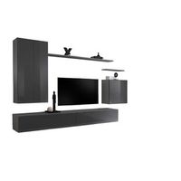 conjunto de muebles para salon switch ii diseno color gris brillante