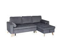 sofa convertible james 3 plazas en terciopelo gris