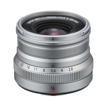 Objetivo Fujifilm FUJINON XF16mmF2.8 R WR Plata 10 elementos 8 grupos MILC
