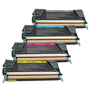 Lexmark C734A1KG/YG Full Set Original Toners (4 Pack)