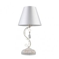 sobremesa clematis blanca con pantalla fabrilamp