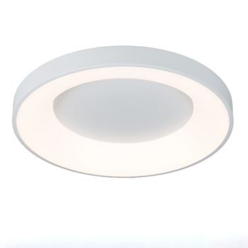 Plafón led metal blanco ø50cm 40w cct seleccionable