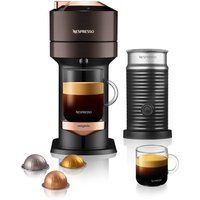 nespresso by magimix vertuo next  milk coffee machine - brown brown