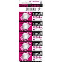 maxell pila de boton de litio maxell cr-2016 3 v 5 pcs