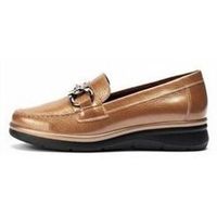 pitillos zapatos de tacon mocasin adorno taupe para mujer