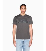 ax armani exchange para hombre xm002413af10361u8144 camiseta slim macro gris m casual algodon manga corta