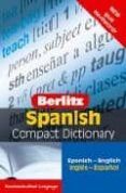 berlitz spanish compact dictionary (portada papel)