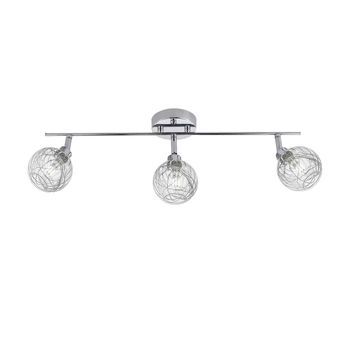 Plafón Alargado 3 Luces Moderno Para Iluminación Interior