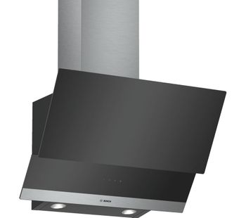 Serie 2 DWK065G60B Chimney Cooker Hood - Black, Black
