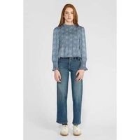le temps des cerises vaqueros jeans recto pulp slim tiro alto largo 34 para nina