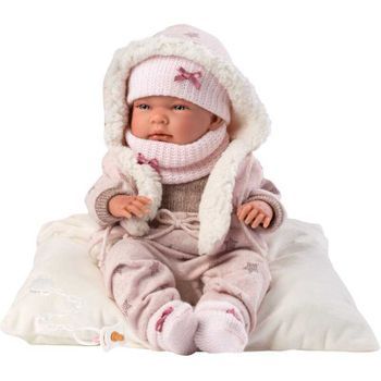 Muñeca Bebe Nica Vestido Con Cojín Newborn - Cuerpo De Vinyl