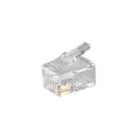 goobay conector rj10 transparente pack 10 unidades