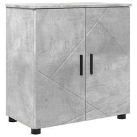 gabinete de bano  armario de bano con puerta gris concreto 61 x 35 x 64 cm