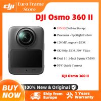 dji osmo 360 ii 360    camara de accion panoramica 8k 60fps con sensor de 1 pulgada ai super night 20 camara deportiva para vlogs con almacenamiento integrado de 105gb para viajes y ciclismo