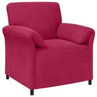 sofa de una plaza rojo vino 88 x 83 x 95 cm terciopelo vidaxl