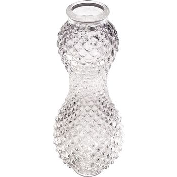 Columna de cristal 12,5xd.5cm taladro 1,5cm transparente