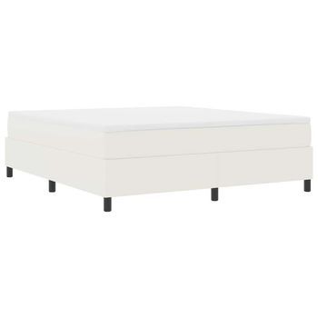Cama Tapizada 203x180x60 Cm Espuma - Crema