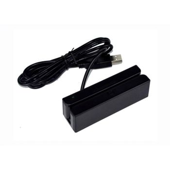 Lector de Tarjetas Banda Magnética Premier BM-90 USB 3 pistas bidireccional negro