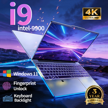 NUEVA Laptop 2026 con Windows 11, Intel Core I9-9900, Pantalla de 15.6 Pulgadas, 16GB de RAM, 1TB SSD, Office, Desbloqueo por Huella Dactilar