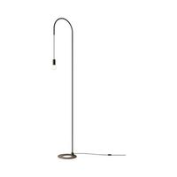 zafferano - lampara de pie filo giratoria 200 metal pintado bombilla e27 max 60 w incluida altura 231 cm - negro