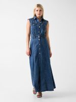 vestido maxi vaquero
