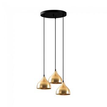 Lámpara colgante asney 18 oro (3 luces)