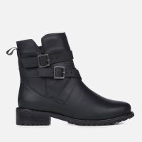 emu australia womens bowen leather biker boots - uk 8
