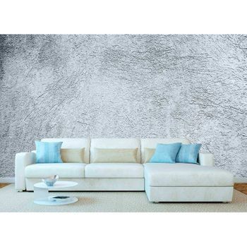 Fotomural Vinilo Efecto Cemento Raspado Gris 400 X 300 Cm