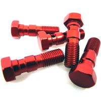 tornillo banjo m10x1 doble cabeza plana alu rojo