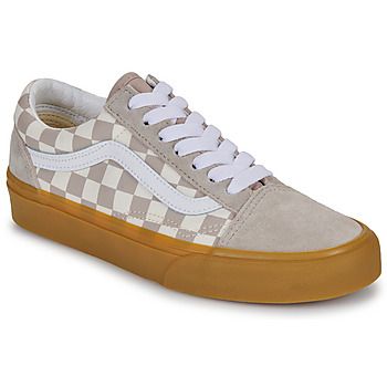 Vans Zapatillas Old Skool Gum check Mushroom para niña