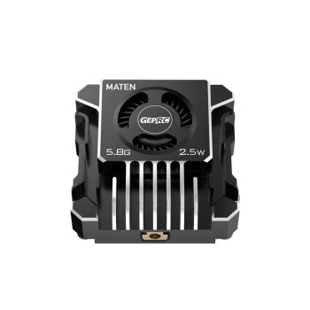 GEPRC MATEN 2.5W VTX PRO 5,8 GHz 48CH FPV Transmitter Soporta Pit/25/200/600/1600/2500mW, IRC Tramp, Micrófono incorpora