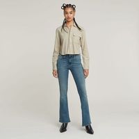 g-star raw jeans d21290-d987 h280 - 3301 flare-faded icy blue para mujer