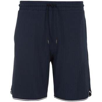 Emporio Armani Short Lounge Waffle Bermuda Shorts Armani Blue para hombre