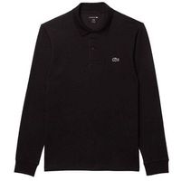 polo manga larga lacoste regular fit algodon negro