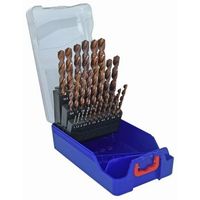tivoly juego de 25 brocas para metal furius hss recubiertas fusio punta en cruz o 1 a 13mm - 11454170017