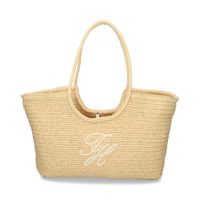 tommy hilfiger bolsos mujer - beige talla os