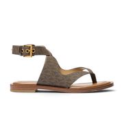 michael kors para mujer 40t6irfs1b sandalia plana irene marron 41 plano hebilla casual
