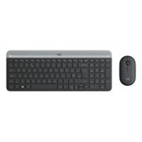logitech slim mk470 teclado ratan incluido universal rf inalambrico qwerty espaaol grafito