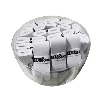 30 unids/lote empuñadura de raqueta Wilson, funda de goma de mano para raqueta de tenis de bádminton pegajosa, agarre de tenis antideslizante, agarre de bádminton