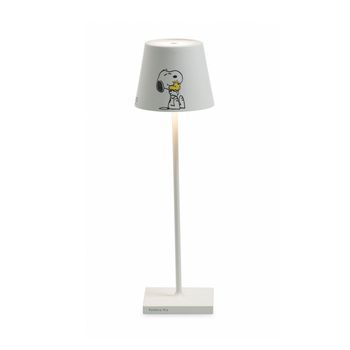 Lámpara De Mesa Poldina Pro Peanuts - Friends Recargable Y Regulable Con Batería De Hasta 12 Horas. Para Uso Exterior Ip65