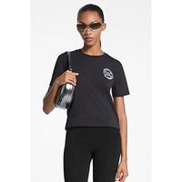 michael michael kors tops y camisetas mk charm small tee para mujer