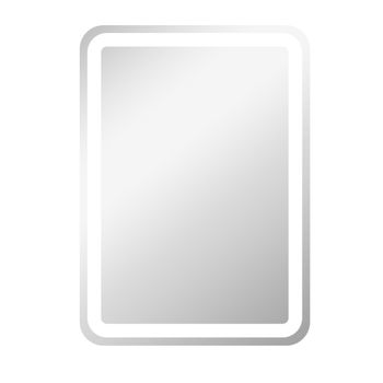 HOMCOM Espejo de Baño con Luces LED 50x70 cm Espejo de Pared Antivaho con 3 Temperaturas de Color Regulable Función de Memoria   Aosom España
