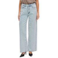 vila jeans noos freya jaf jeans - light blue para mujer