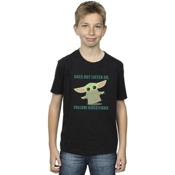 Disney Tops y Camisetas The Mandalorian Does Not Listen para niño