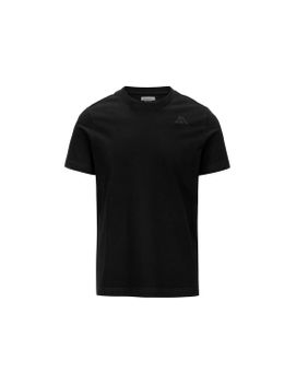 Camiseta Kappa Cafers Slim Korporate Negro Hombre