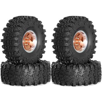 4PCS llantas de aleación de aluminio de 1.9 pulgadas para 1/10 Axial SCX10 III Yikong YK4107 RGT camión de escalada RC v